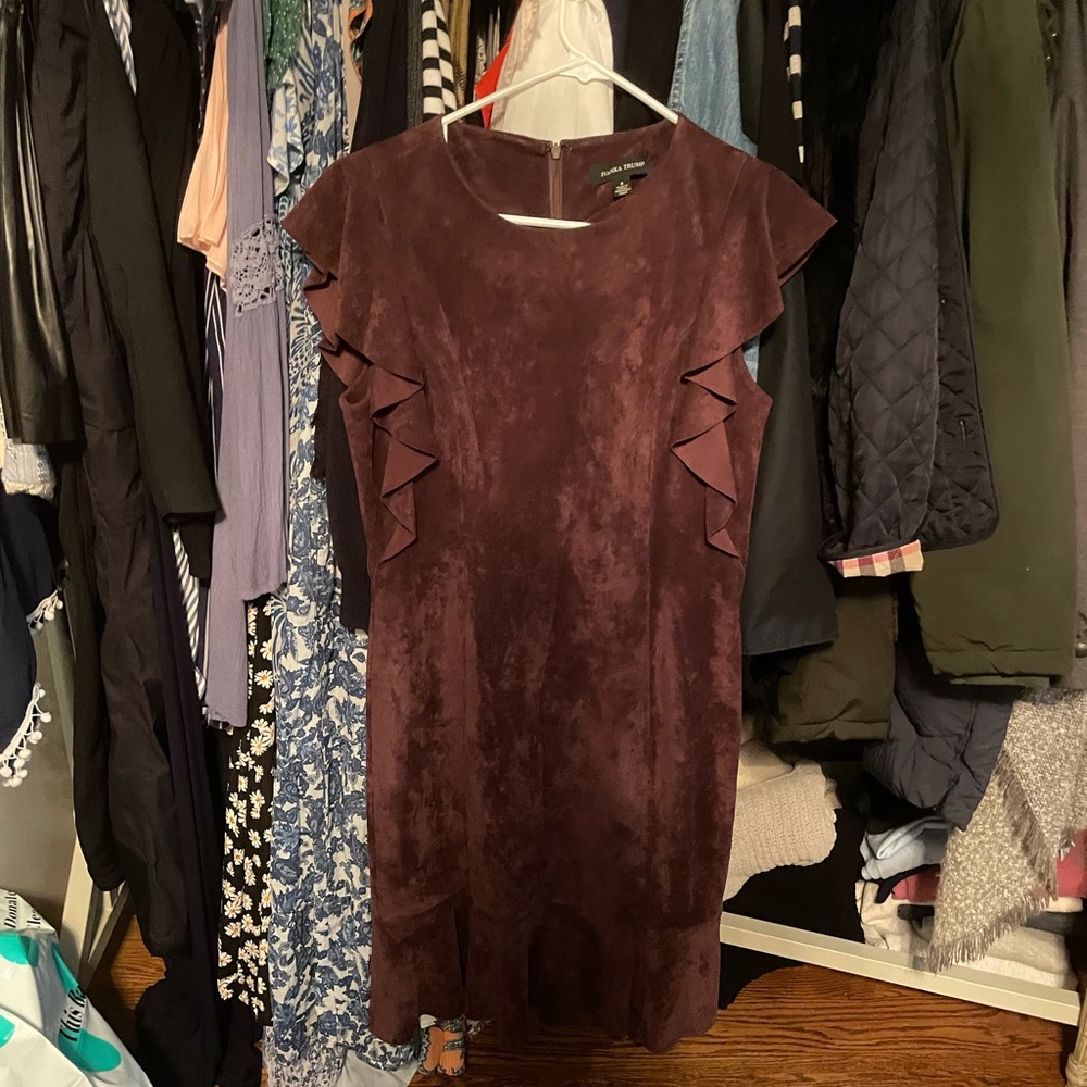 NWT Ivanka Trump suede dress size 8